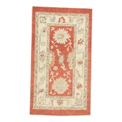 Oushak Rug Oriental Hand Knotted Turkish Oushak 2'10" x 5' #811