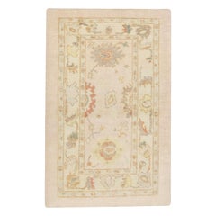 Oushak Rug Oriental Hand Knotted Turkish Oushak 3'6" x 4'11" #767