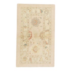 Oushak Rug Oriental Hand Knotted Turkish Oushak 3'1" x 5' #784
