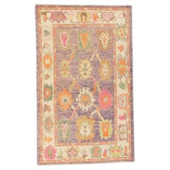 Tappeto Oushak Orientale annodato a mano Turco Oushak 3'10" x 6'3" #316