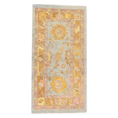 Oushak Rug Oriental Hand Knotted Turkish Oushak 2'8" x 5'2" #816