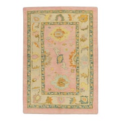Tappeto Oushak Orientale annodato a mano Turco Oushak 3'11" x 6' #306