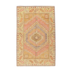 Oushak Rug Oriental Hand Knotted Turkish Oushak 4' x 6' #1440