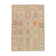 Oushak Rug Oriental Hand Knotted Turkish Oushak 4'10" x 6'10" #482