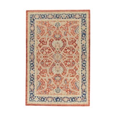 Tapis oriental noué à la main turc antique Oushak 5'11" x 8'7" n° 413