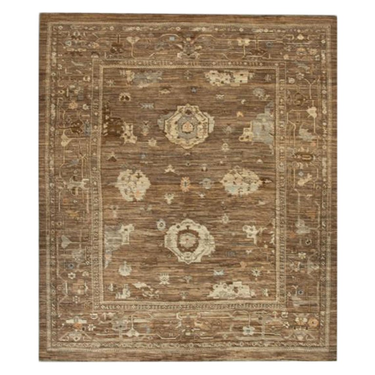 Oushak Rug Oriental Hand Knotted Turkish Oushak 9'7" x 11'7" #251