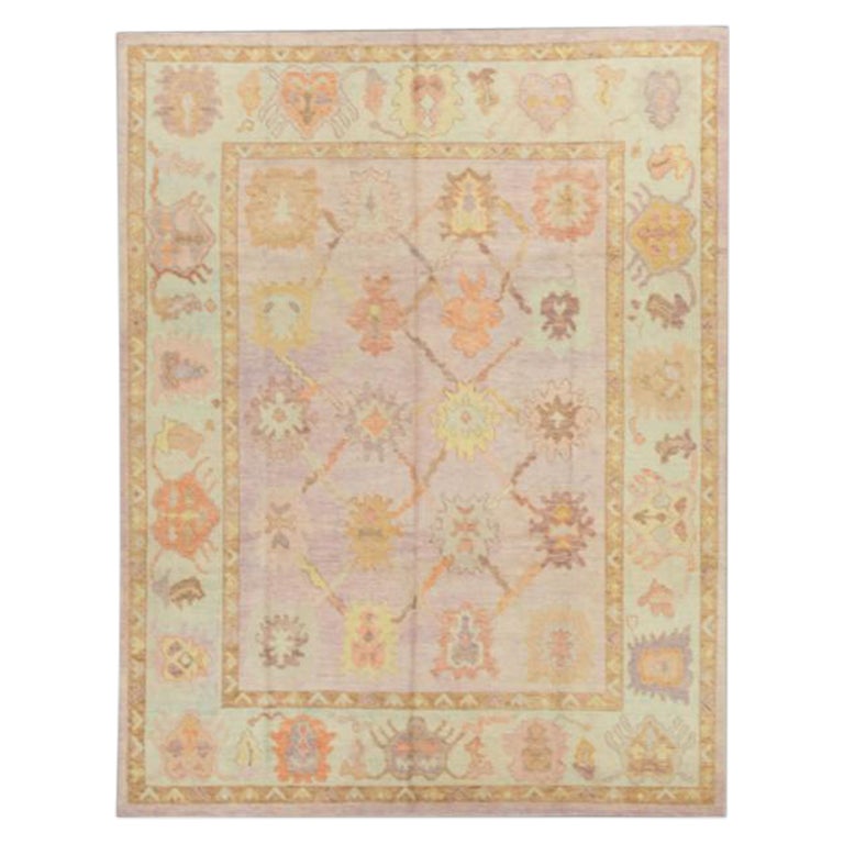Oushak Rug Oriental Hand Knotted Turkish Oushak 8' x 10'4" #207