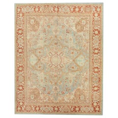 Oushak Rug Oriental Hand Knotted Turkish Antique Look Oushak 8'6" x 11'2" #227
