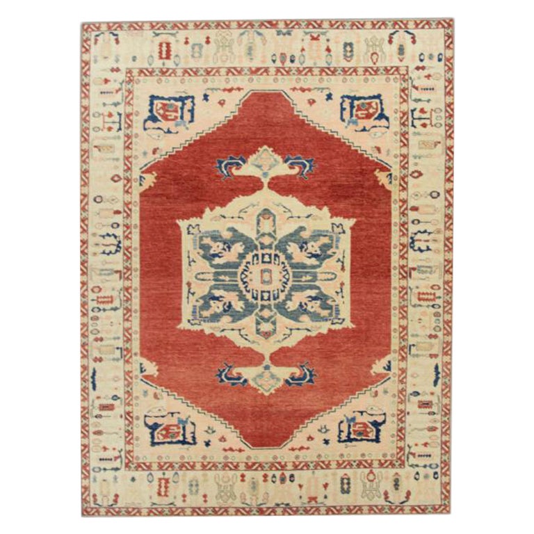 Oushak-Teppich Orientalischer handgeknüpfter türkischer antiker Oushak-Teppich 9' x 12'4" #228
