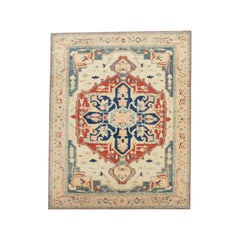 Alfombra Oushak Oriental Anudada a Mano Turca Aspecto Antiguo Oushak 9'6" x 12'5" #181