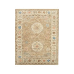 Oushak Rug Oriental Hand Knotted Turkish Oushak 8'9" x 12'1" #1528