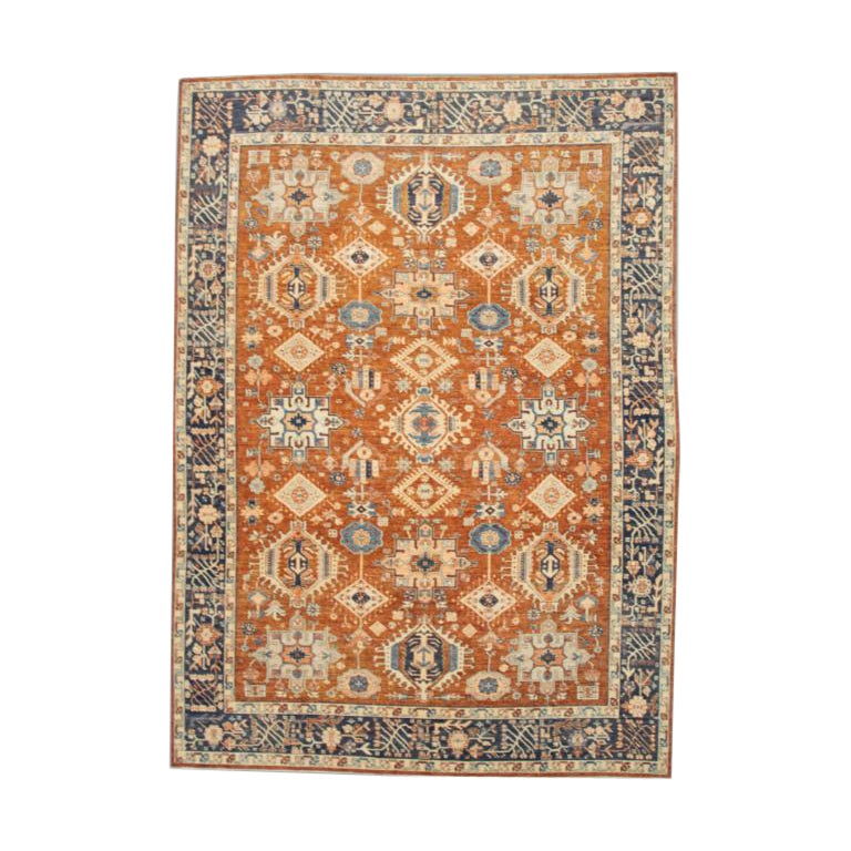 Oushak Rug Oriental Hand Knotted Turkish Antique Look Oushak 9'11" x 13'2" #1563