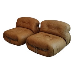 Soriana armchairs designed by  Afra and Tobia Scarpa for Cassina 1969