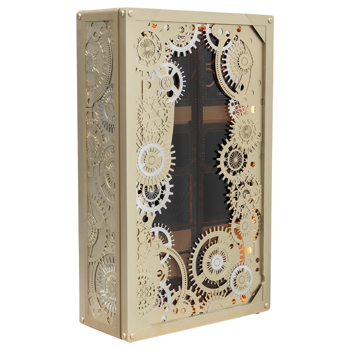 Baron Matte Champagne Electric Luxury Safe - Hand-Crafted Brass - Boca do Lobo