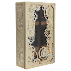 Coffre-fort de luxe électrique champagne mat - Laiton artisanal - Boca do Lobo