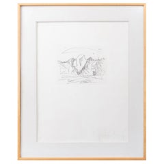 Vintage Claes Oldenburg "Butter Pat ..." Etching, 1976