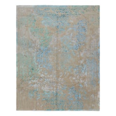 Alfombra Modern Classics de Rug & Kilim en beige-marrón y azul con motivos florales