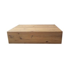 Modern White Oak Handmade Center Table by Fortunata Design