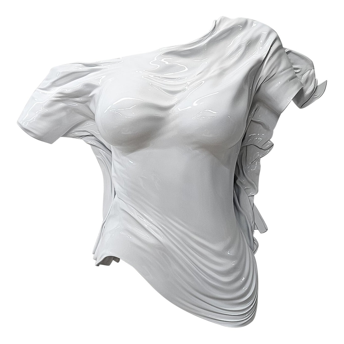 Escultura mural Erus Divina Blanco Brillo