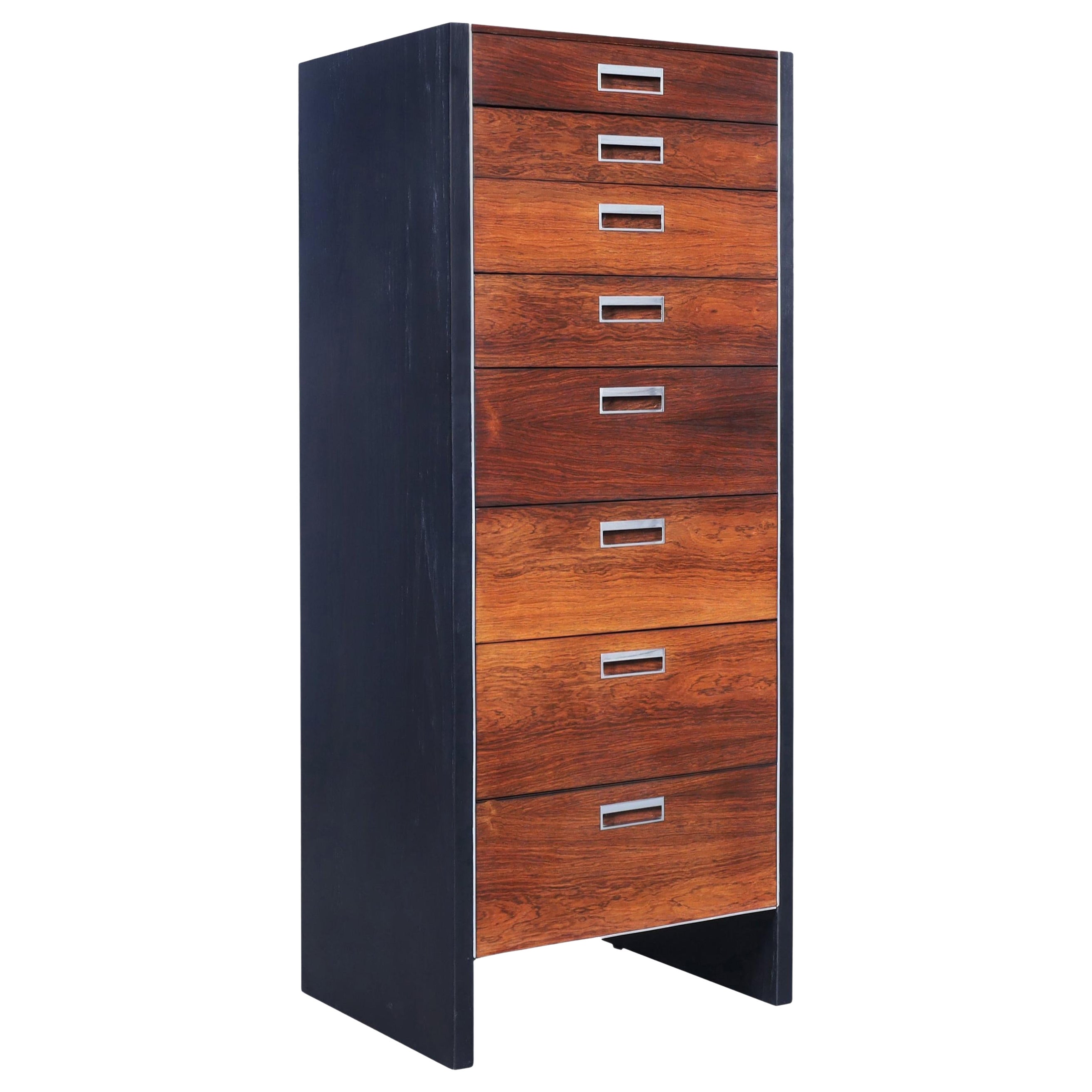 Commode haute Glenn of California en bois de rose de Robert Baron