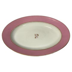 Sèvres Signé Marqué Début 19ème siècle Porcelaine Assiette Plat Charger