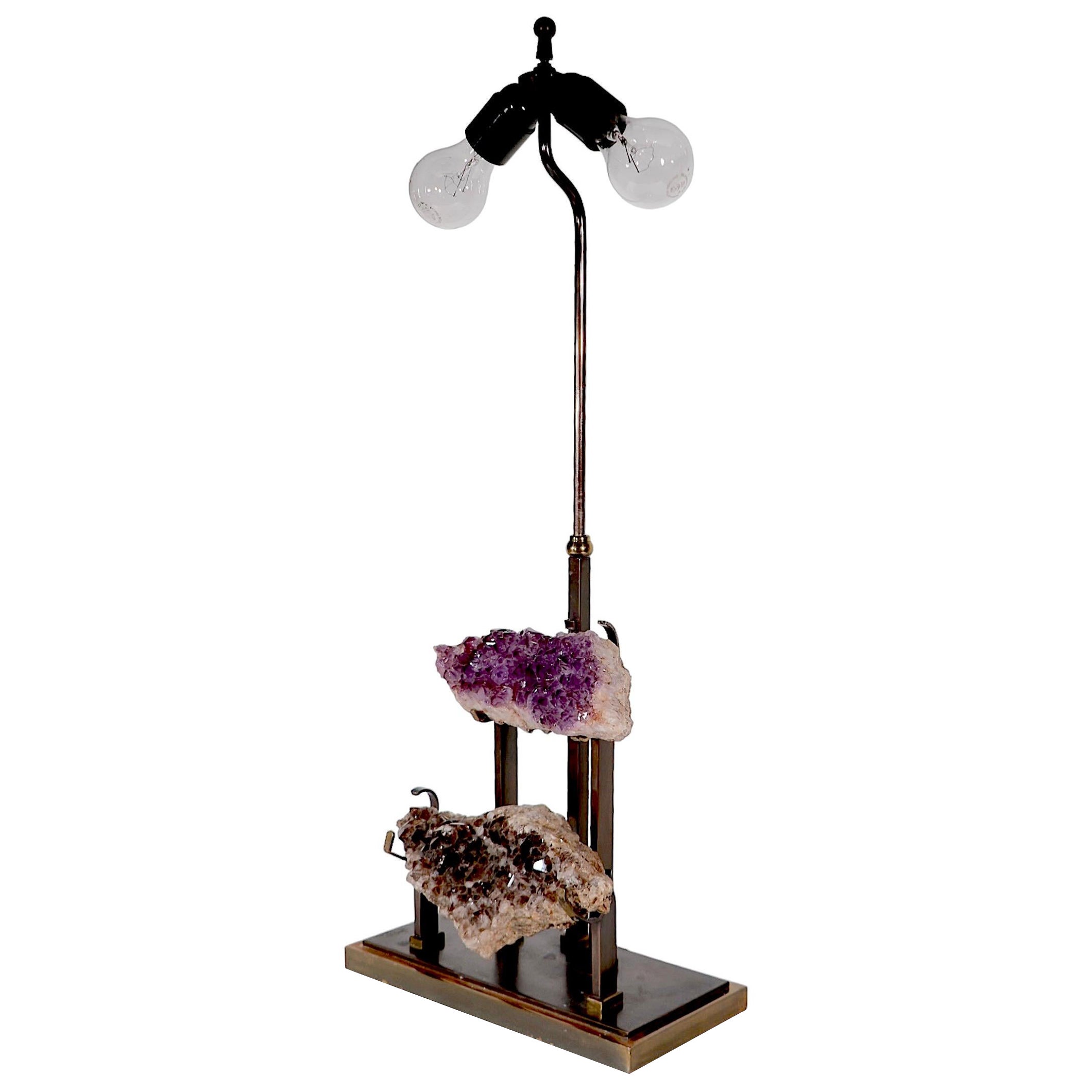 Quartz Specimen Lamp att. to Willy Daro c 1960/70's