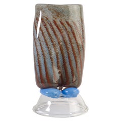 Unusual Postmodern Figurative "Pants" Vase, Hand Blown Art Glass