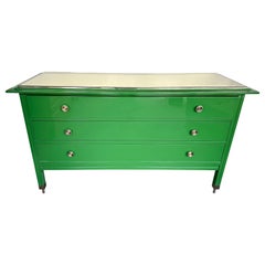 Chest of Drawers Lacquered and Brass by Carlo de Carli for Sormani, Italy, 1964