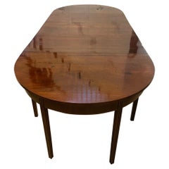 19th Century Antique George III Figured Mahogany Metamorphic Dining Table