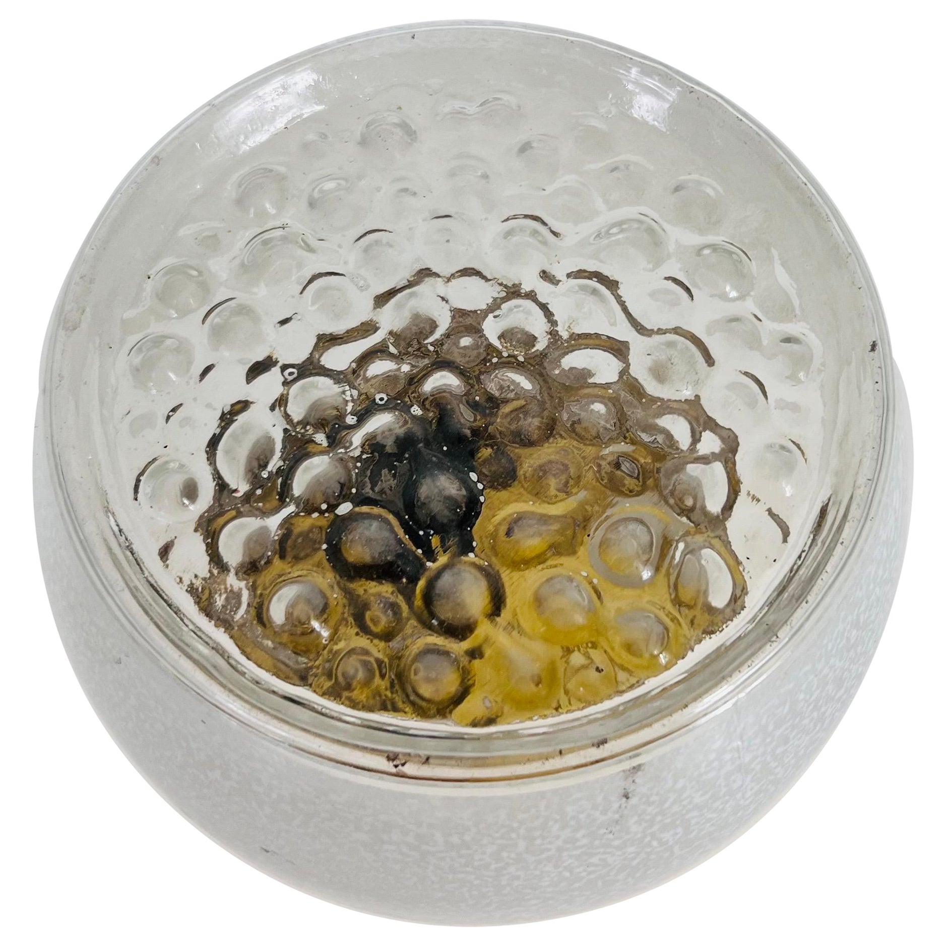 Mid Century Modern Bubble Glas Flush Mount by VEB, East Germany, 1960s