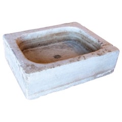 Hand-carved Rectangular Marble wash Basin