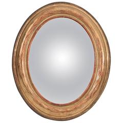 Gilded Round Sorciere Mirror 19th Century