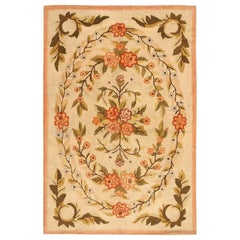 Floral Antique American Hooked Rug 5'11" x 8'11"