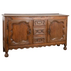 French Oak Sideboard Buffet, circa 1800-20