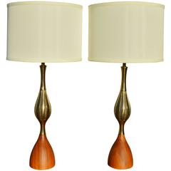 Rare Pair of MCM Tony Paul for Westwood Lamps