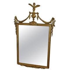 French Napoleon III Style Gilt Wall Mirror