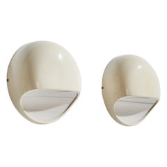 Gerd Lange, Wall Lights, Plastic, Acrylic, Italy, 1970s