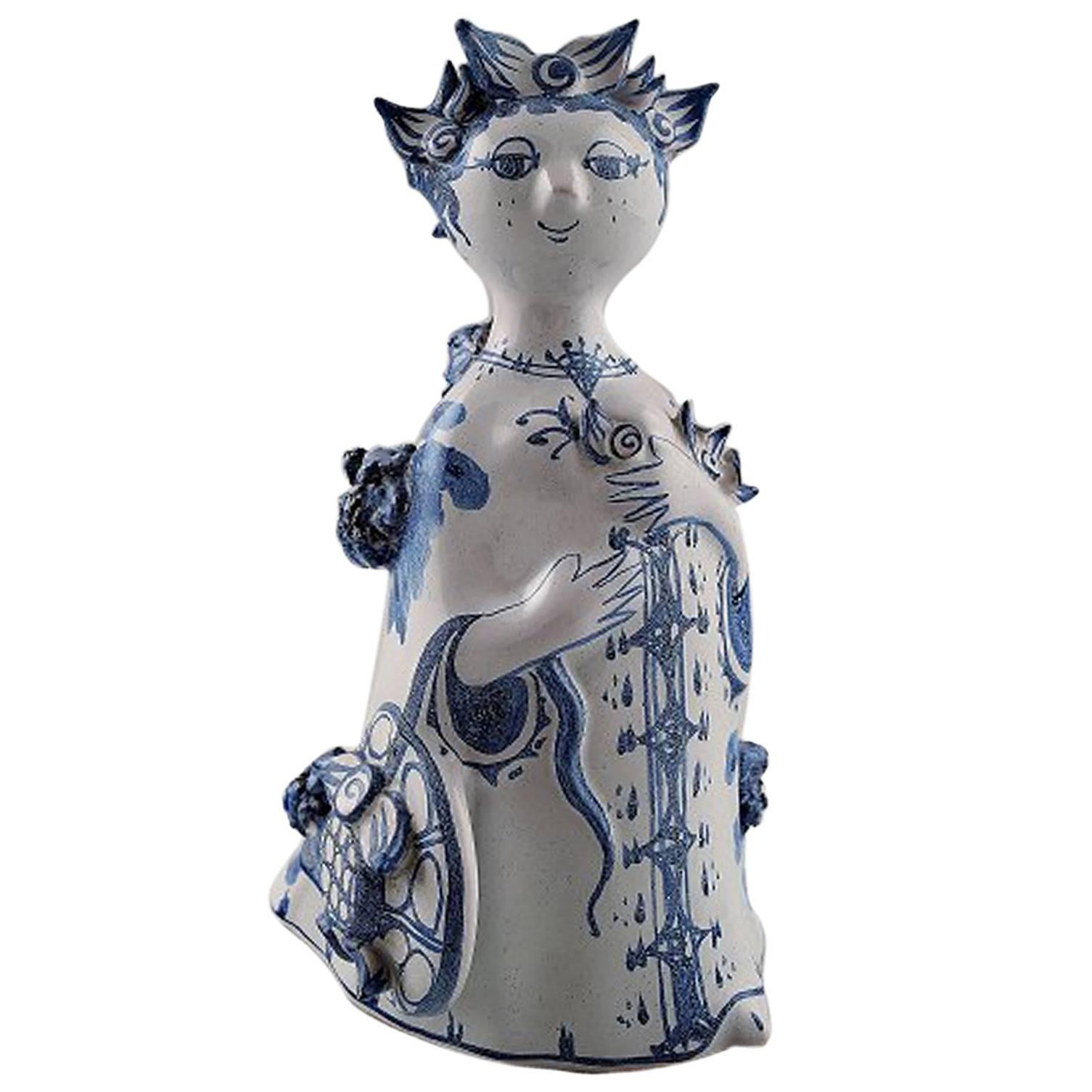 Wiinblad Unique Ceramics Figure, Auntie, 1974