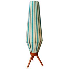 Hot Teak Tripod String Lamp Danish Modern