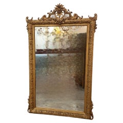 Antique Louis XV Style Gilded Mirror
