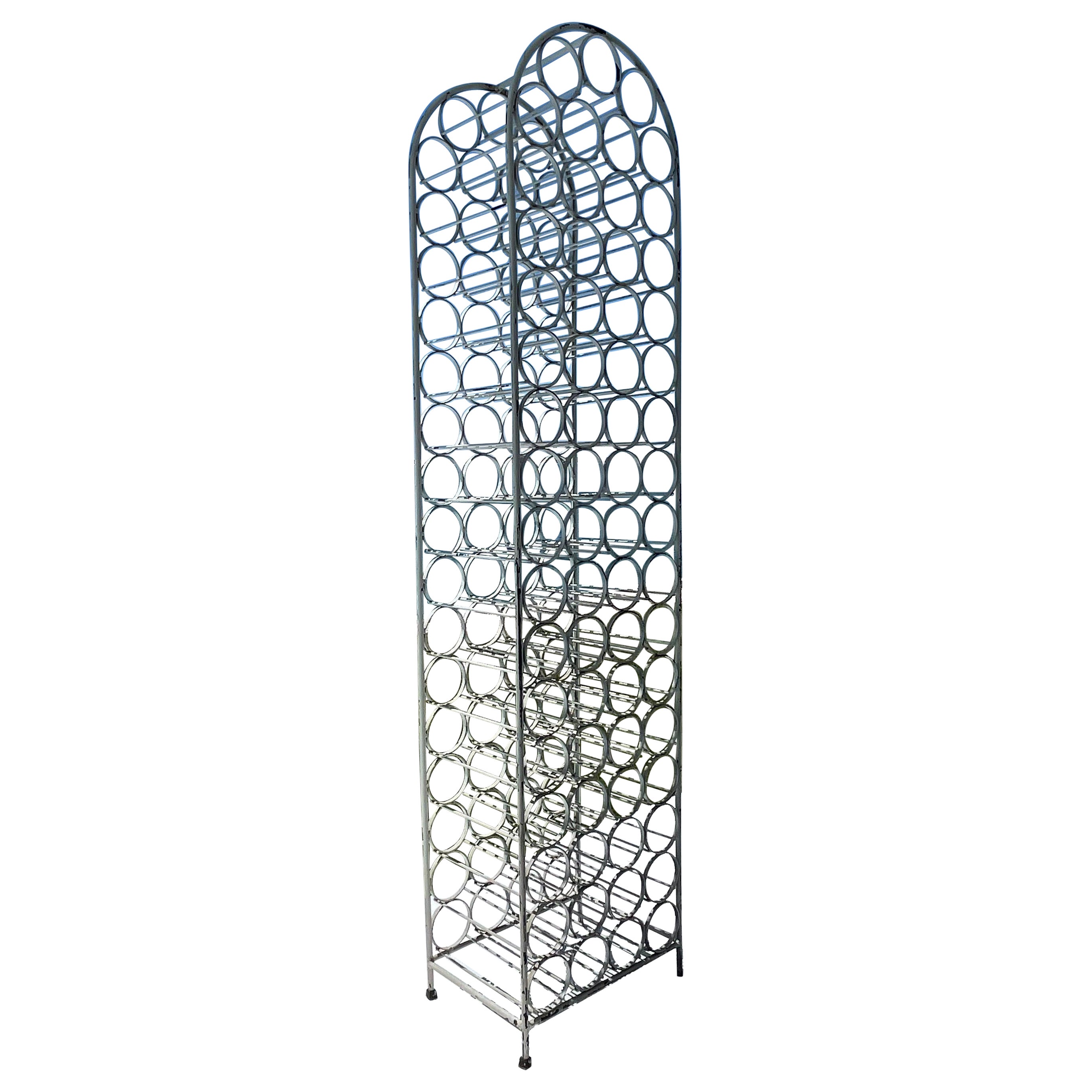 Arthur Umanoff Wrought Iron 1960s Wine Rack