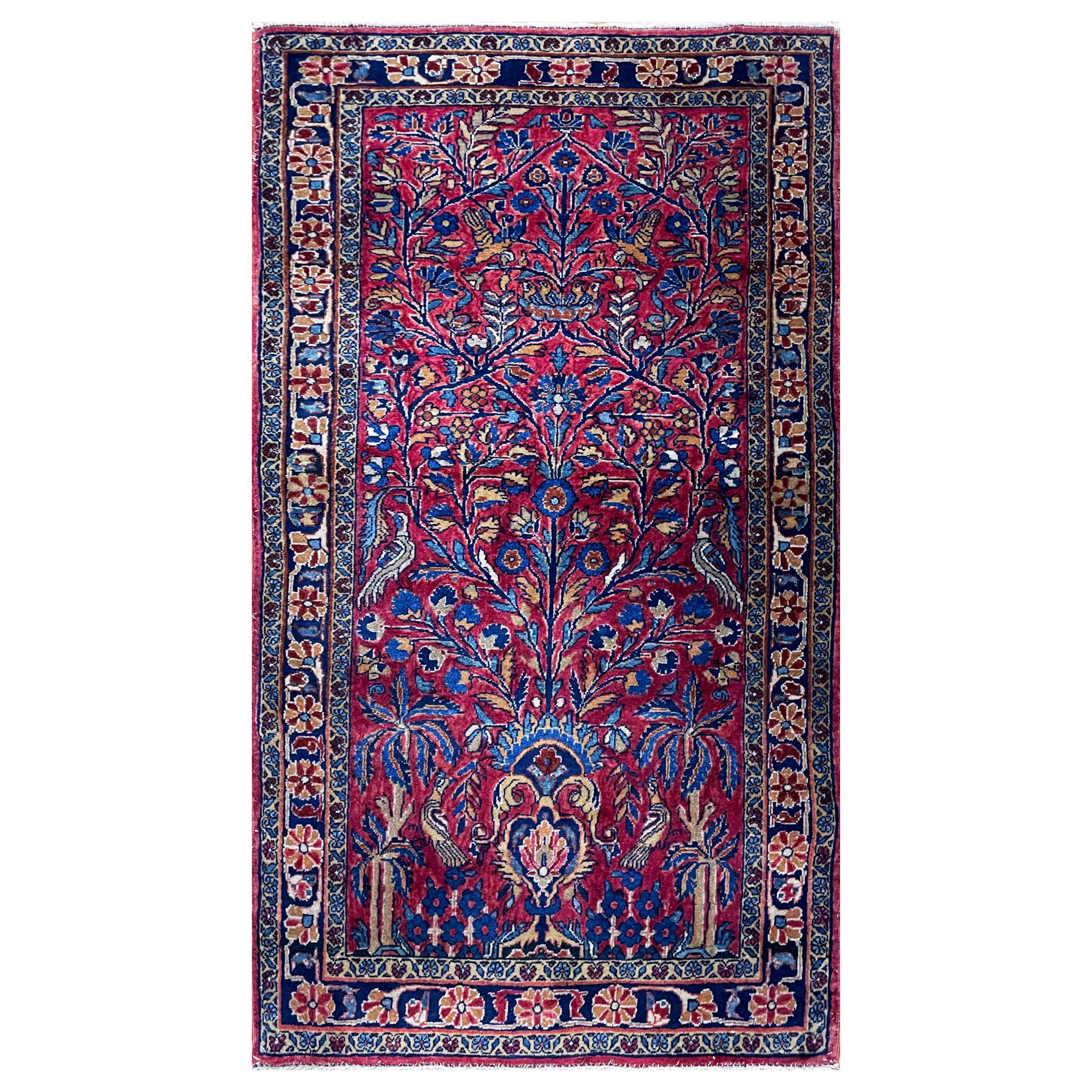 Antique Persian Manchester Kashan Rug, Tree Of Life