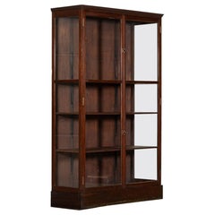 Antique 19thC Irish Mahogany Display Cabinet