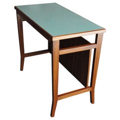 Diminutivo Gio Ponti per Schirolli Tavolo da scrittura in mogano tinto e laminato