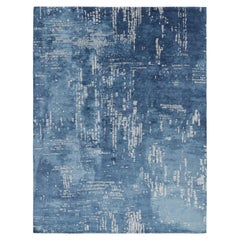 Rug & Kilim’s Moroccan Style Square Rug in White with Colorful Geometric Pattern