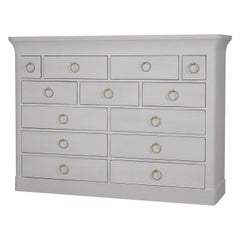 Large Linen Wrapped Dresser