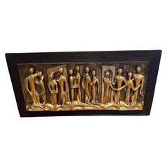 1970 Brutalist Mid Century Wall Hanging by Espada