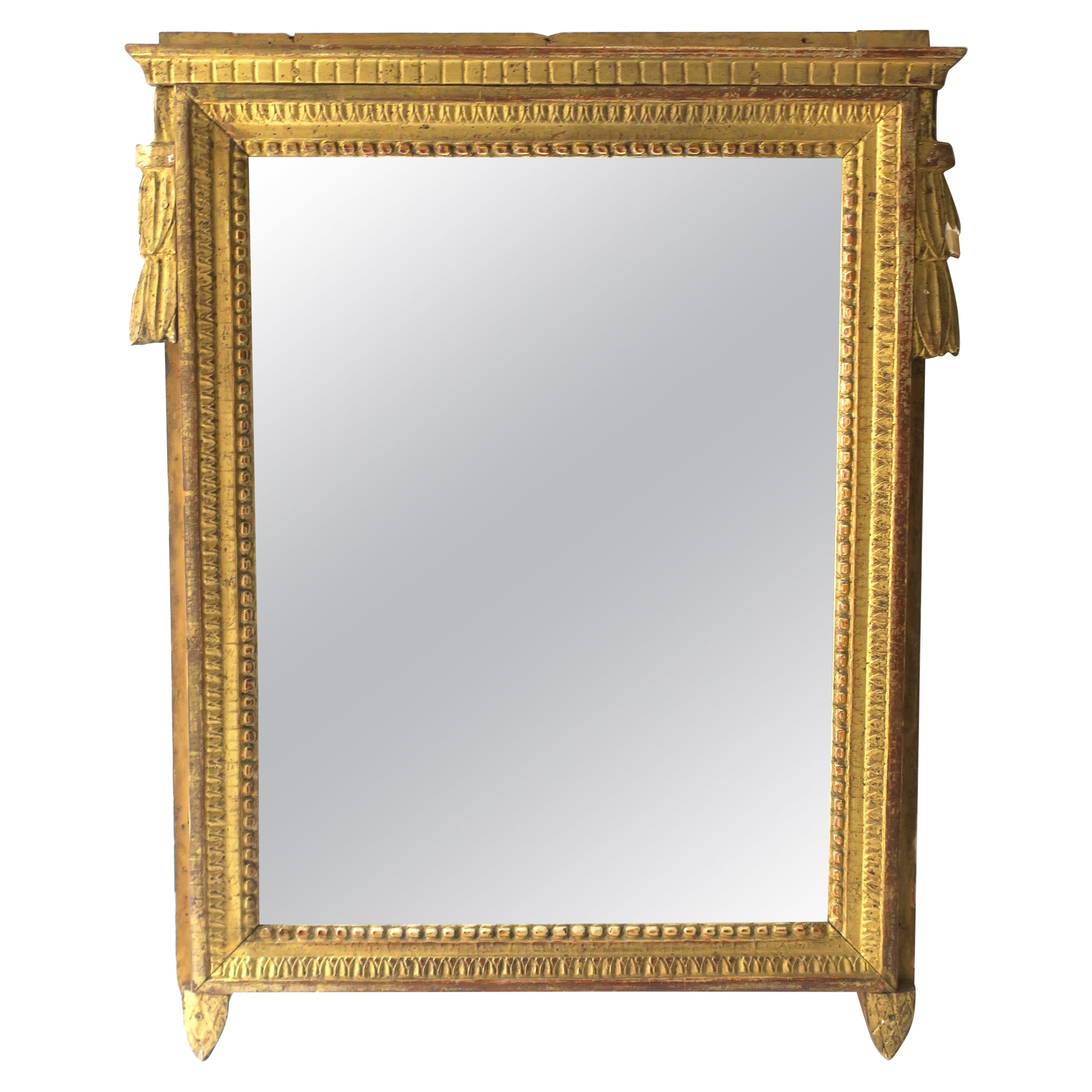 Gold Giltwood Wandspiegel Neoklassischer Stil