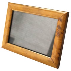 French Burl Wood Picture Frame