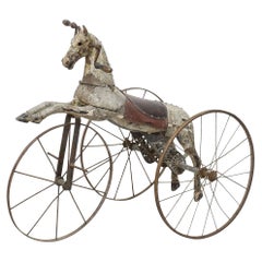 Antique Late 19th Century French Tricycle Horse